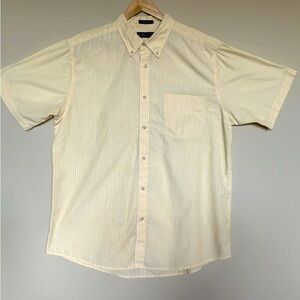 Cactus Yellow XL Striped Shirt Golf, Spring, Summer, Office, Lightweight, Men
